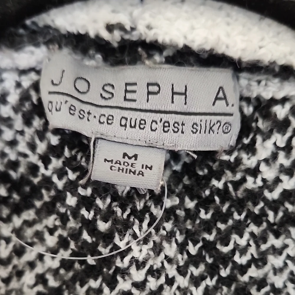 Joseph A Black and Gray Geometric Cardigan - Picture 2 of 12